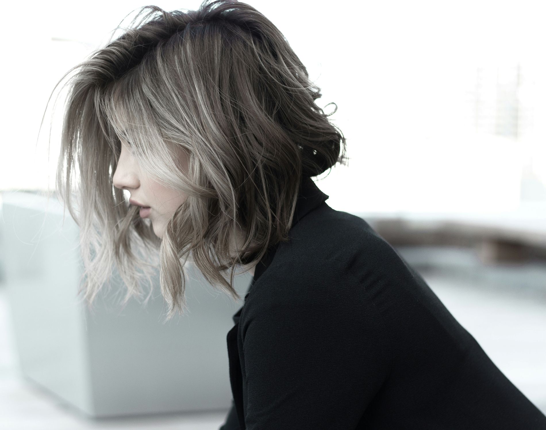 woman with a fresh short haircut and color at Panache Salon and Spa in Erie, PA
